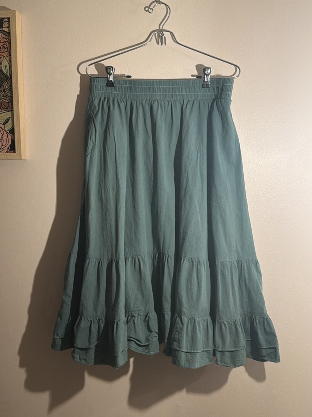 Midi Skirt in Sage Green